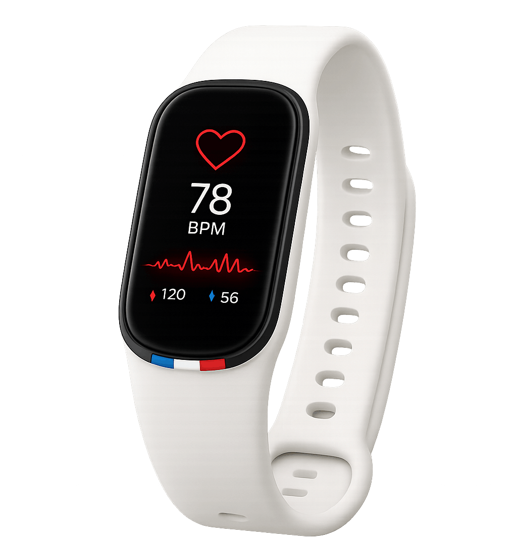 bracelet-connecte-harmony-blanc-frequence-cardiaque-bpm